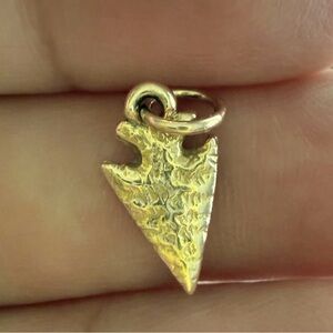 Rare and Retired James Avery 14K Gold Arrowhead Charm